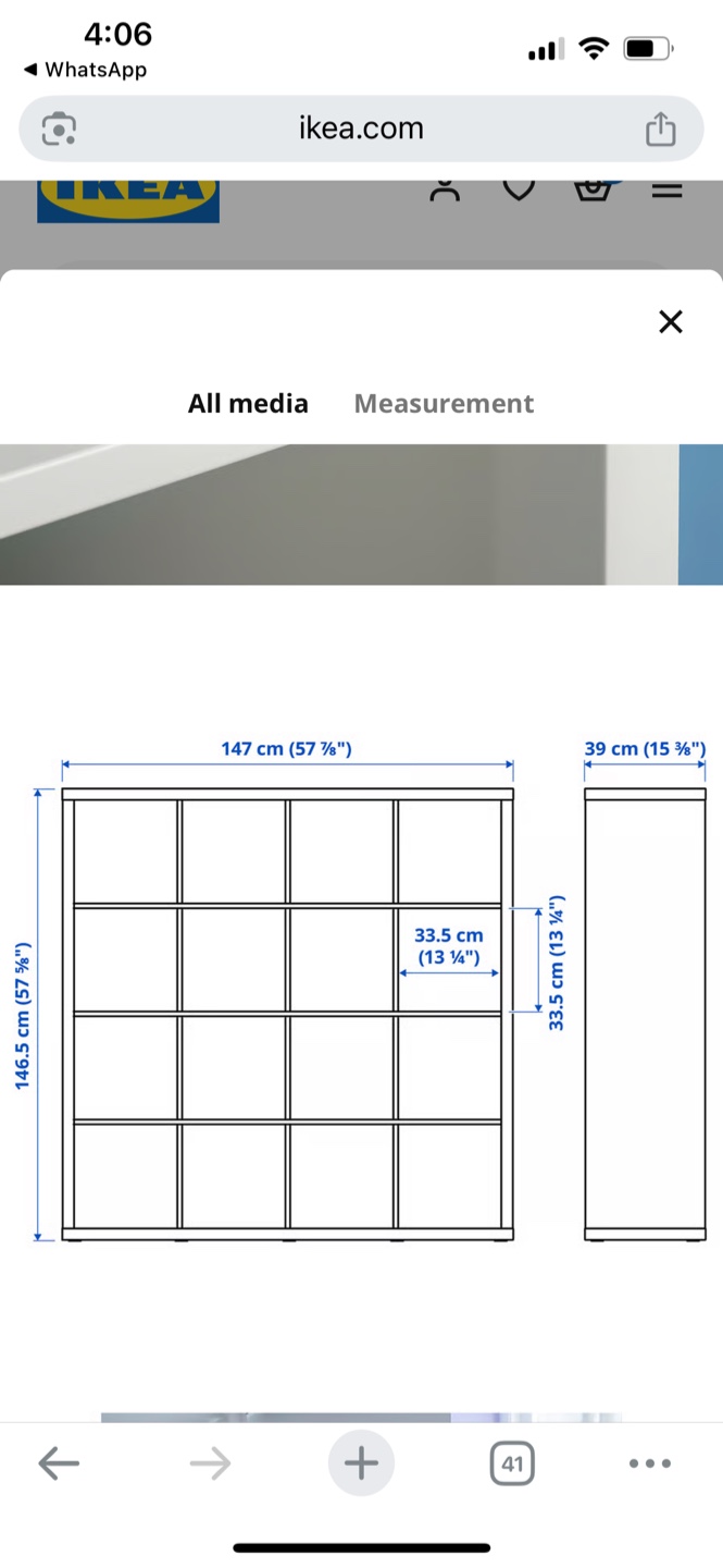 IKEA White Cube Shelving Unit - photo 2