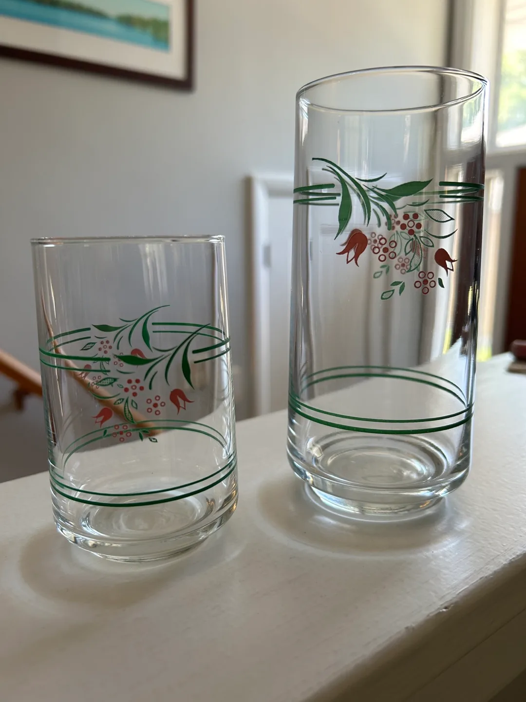 Vintage Floral Drinking Glasses thumbnail