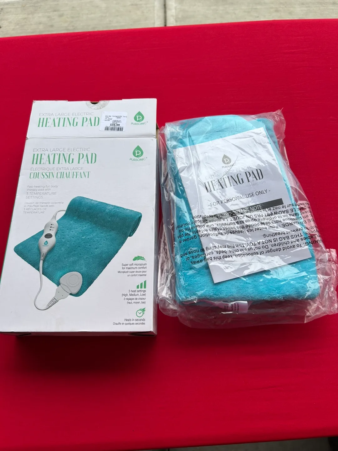 PureRelief XL Electric Heating Pad - NEW thumbnail