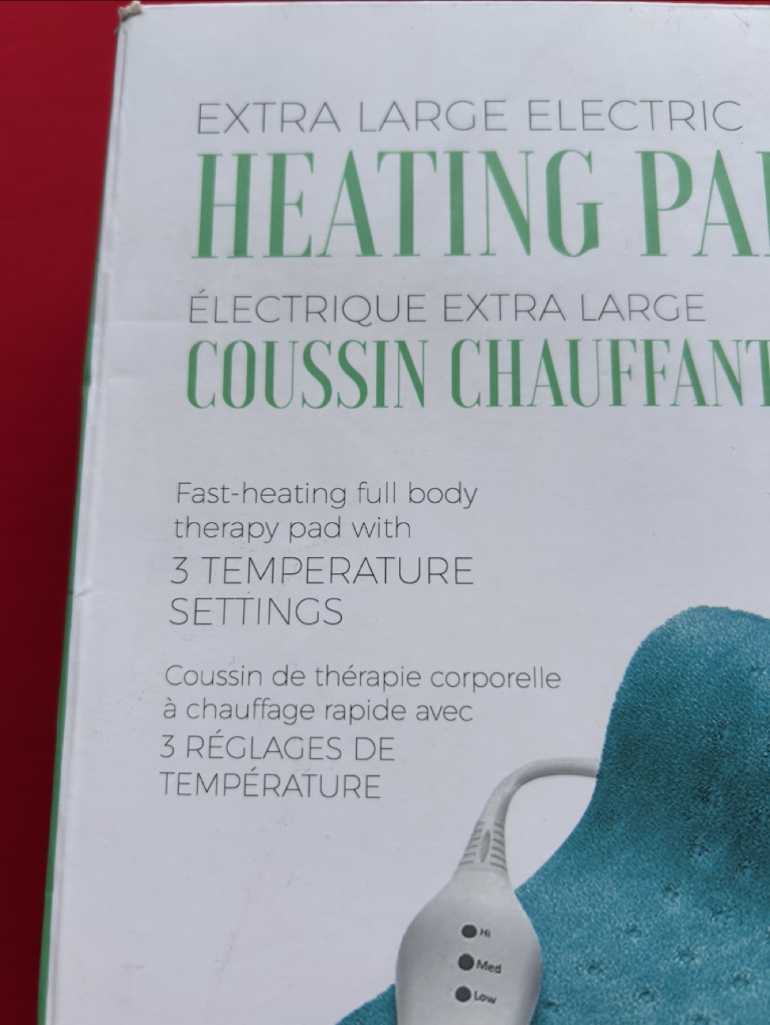 PureRelief XL Electric Heating Pad - NEW - photo 3