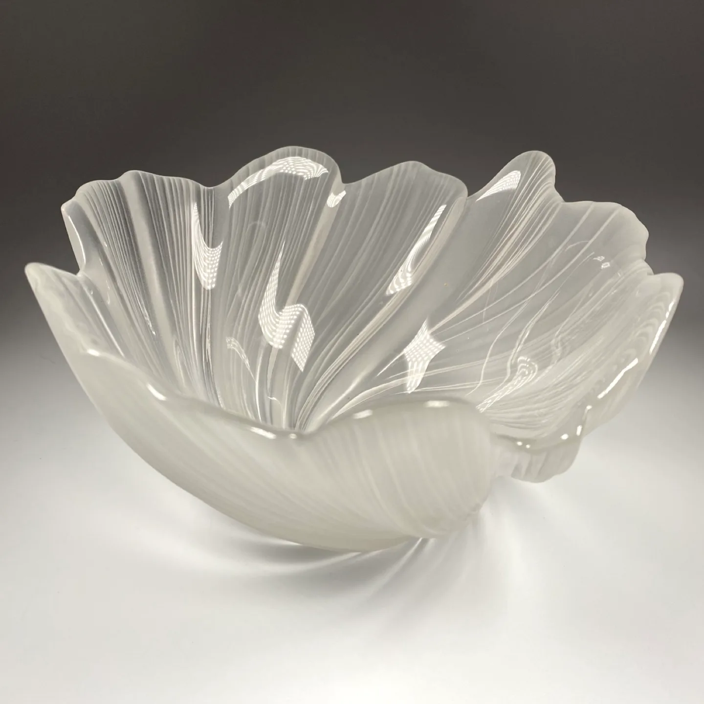 Vintage Waltherglas Germany Floral Bowl thumbnail