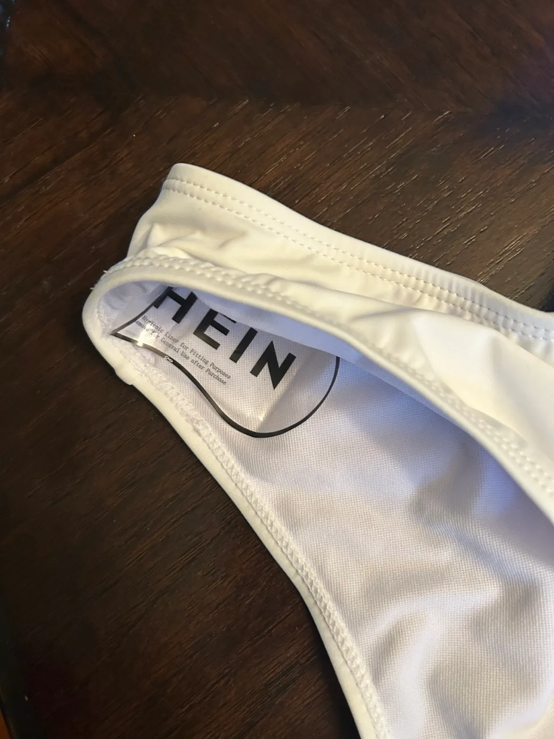 Shein White One-Piece Swimsuit - Size S image indicator(4)