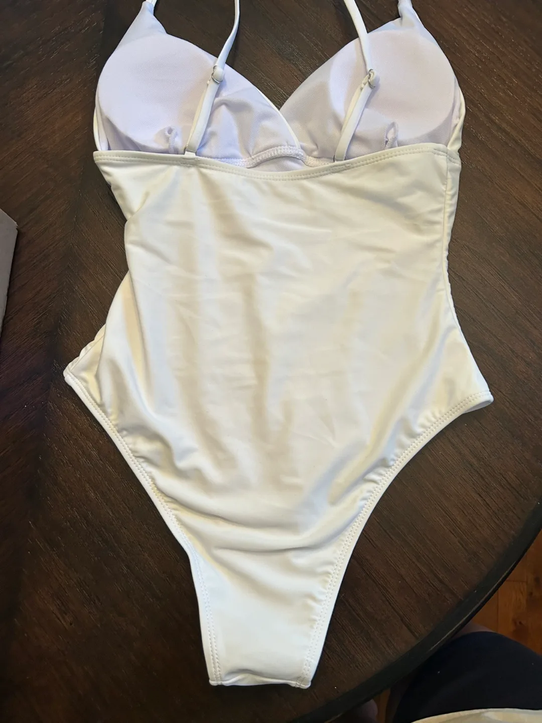 Shein White One-Piece Swimsuit - Size S image indicator(3)