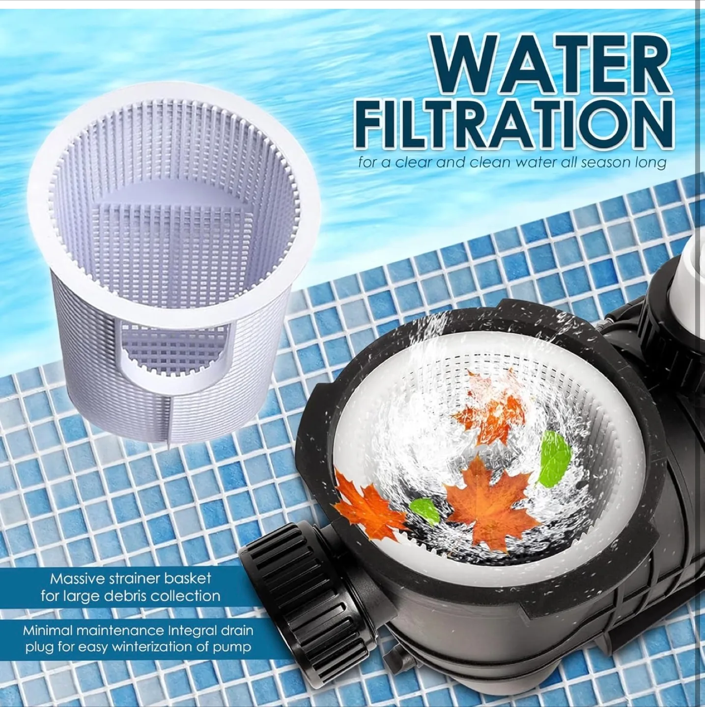 GoPool AG1 Pool Pump w/ Power Cord image indicator(7)