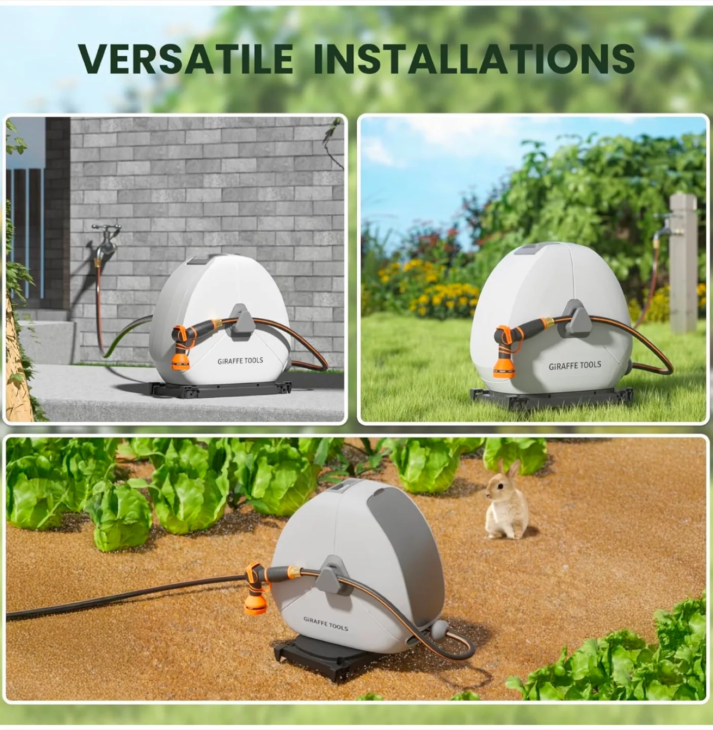 Giraffe Tools Retractable Hose Reel - 82ft image indicator(9)