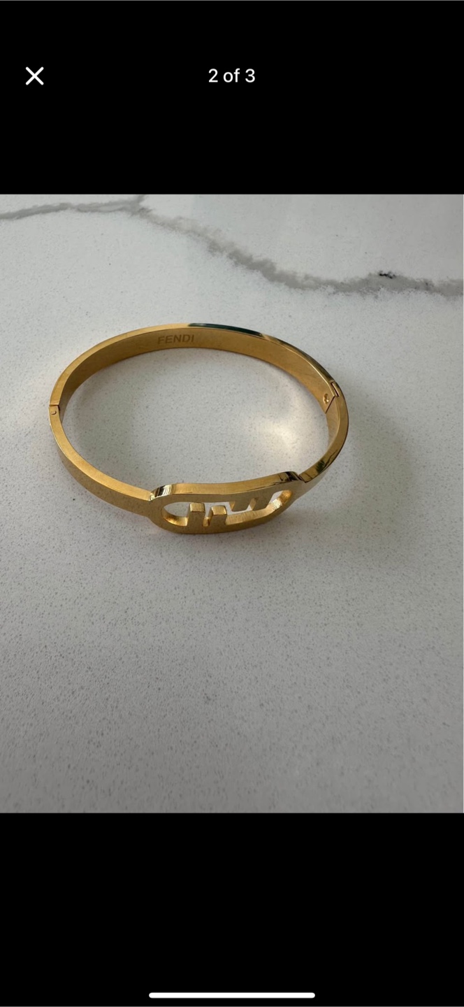 Fendi Gold Bangle