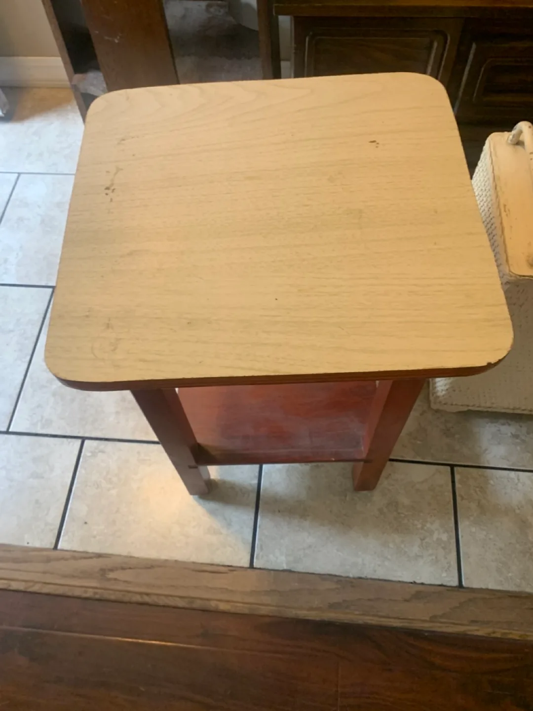 Small Wooden Side Table thumbnail