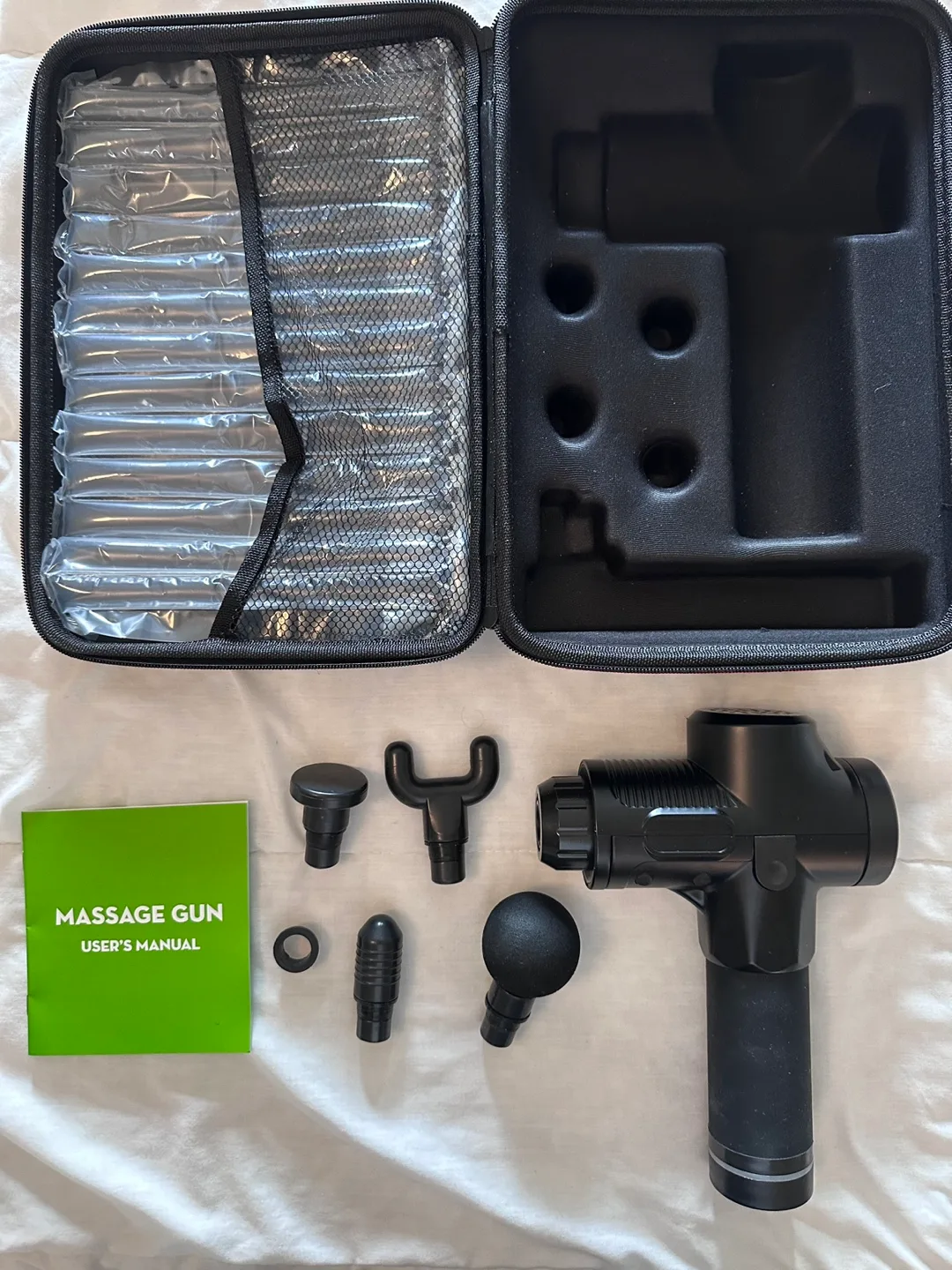 Massage Gun with Case & Attachments image indicator(6)