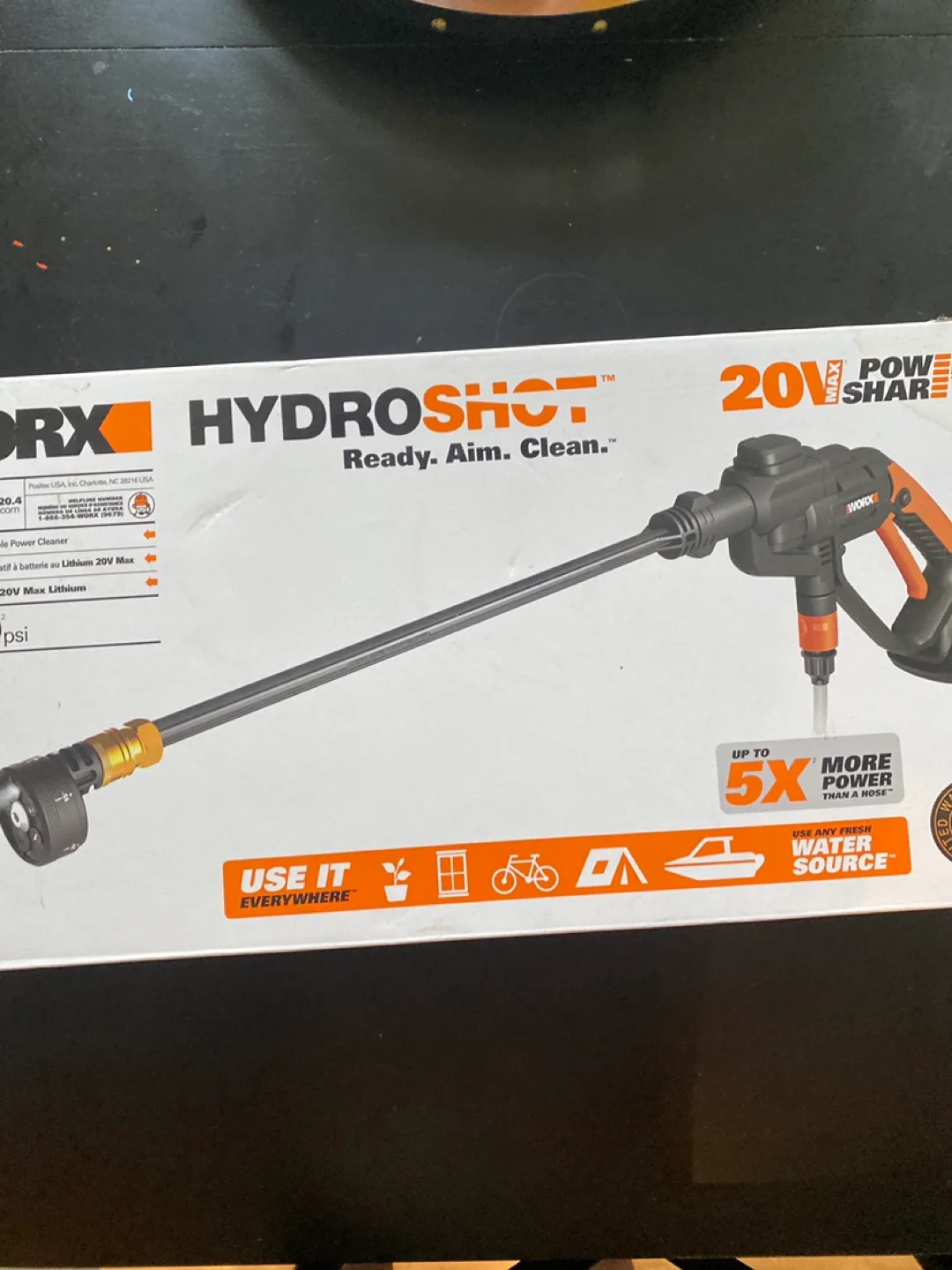 WORX Hydroshot 20V Portable Power Cleaner image indicator(2)