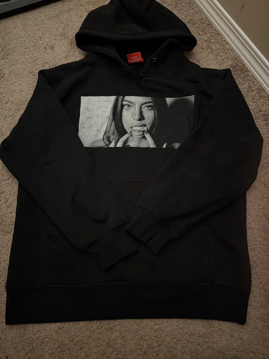 full send lip tattoo hoodie thumbnail