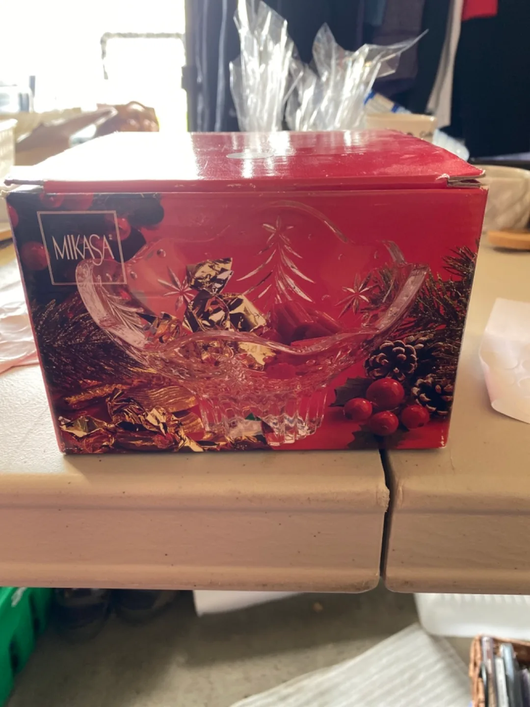 Mikasa Crystal Bowl with Box thumbnail