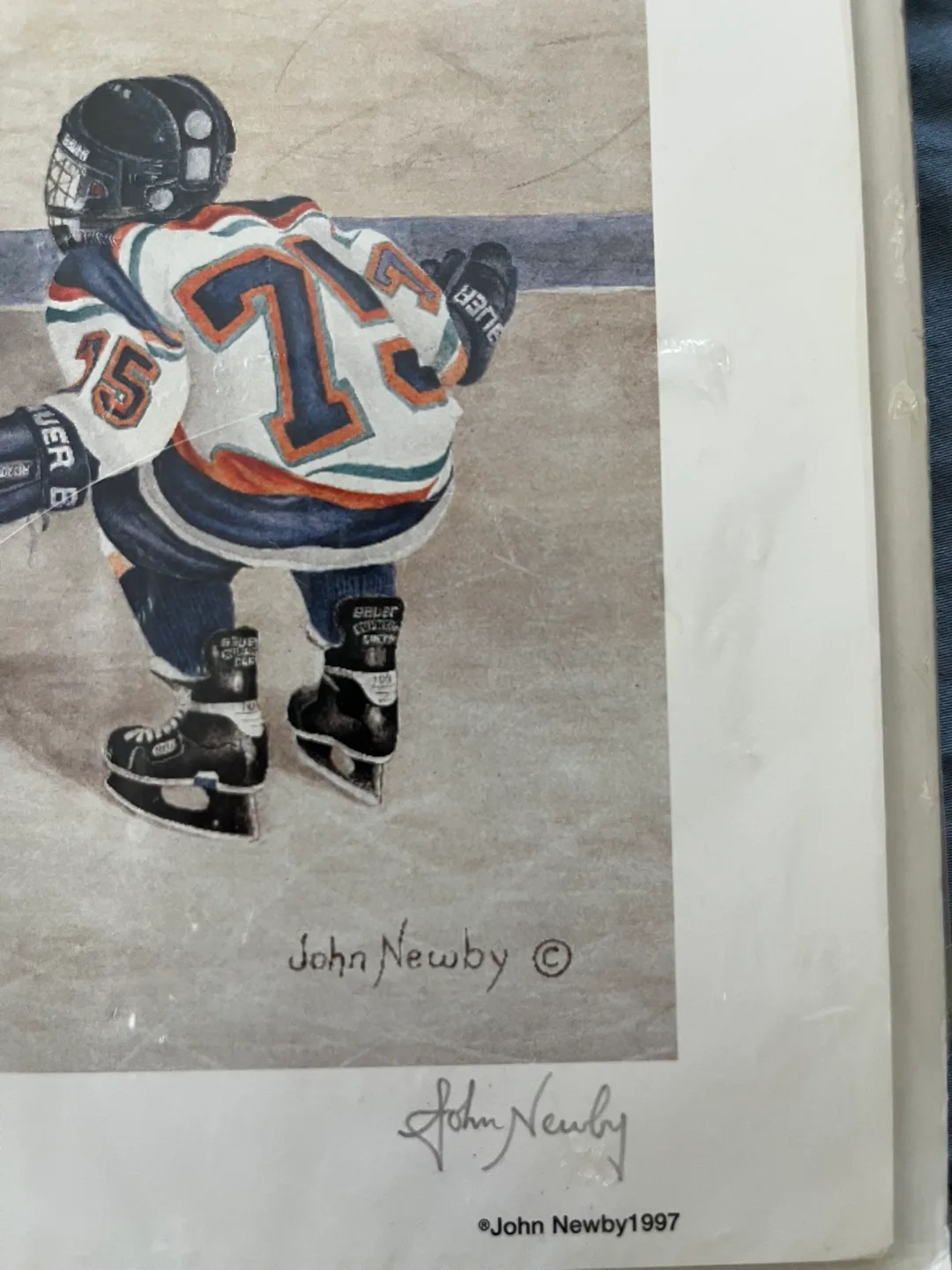John Newby Hockey Print - 'Tripped Up' image indicator(3)
