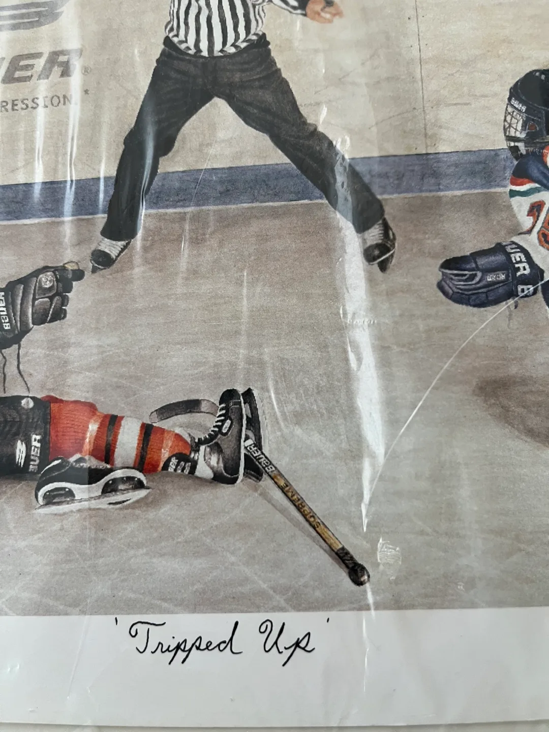 John Newby Hockey Print - 'Tripped Up' image indicator(2)
