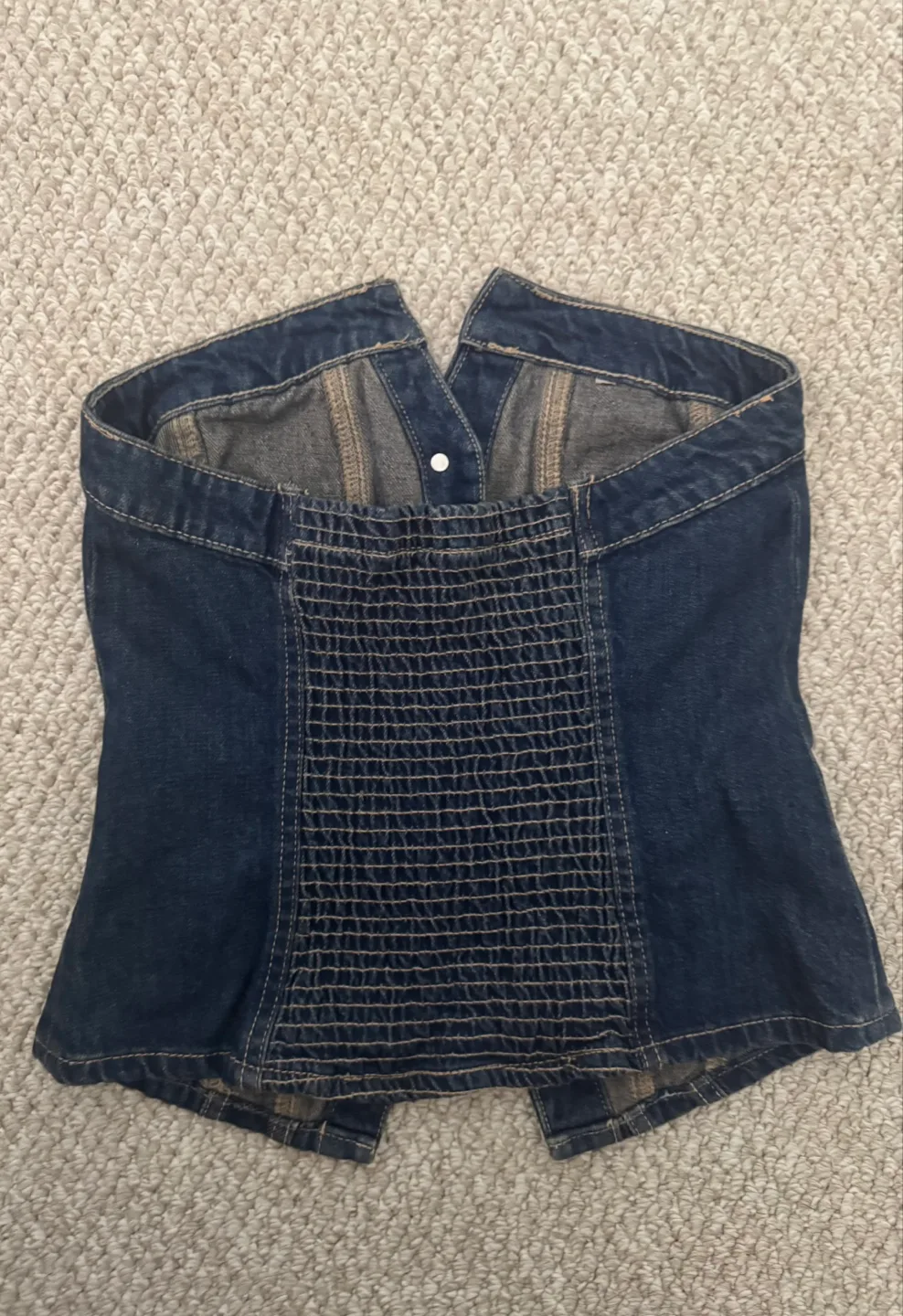 🧡 Zara Denim Corset Top image indicator(2)