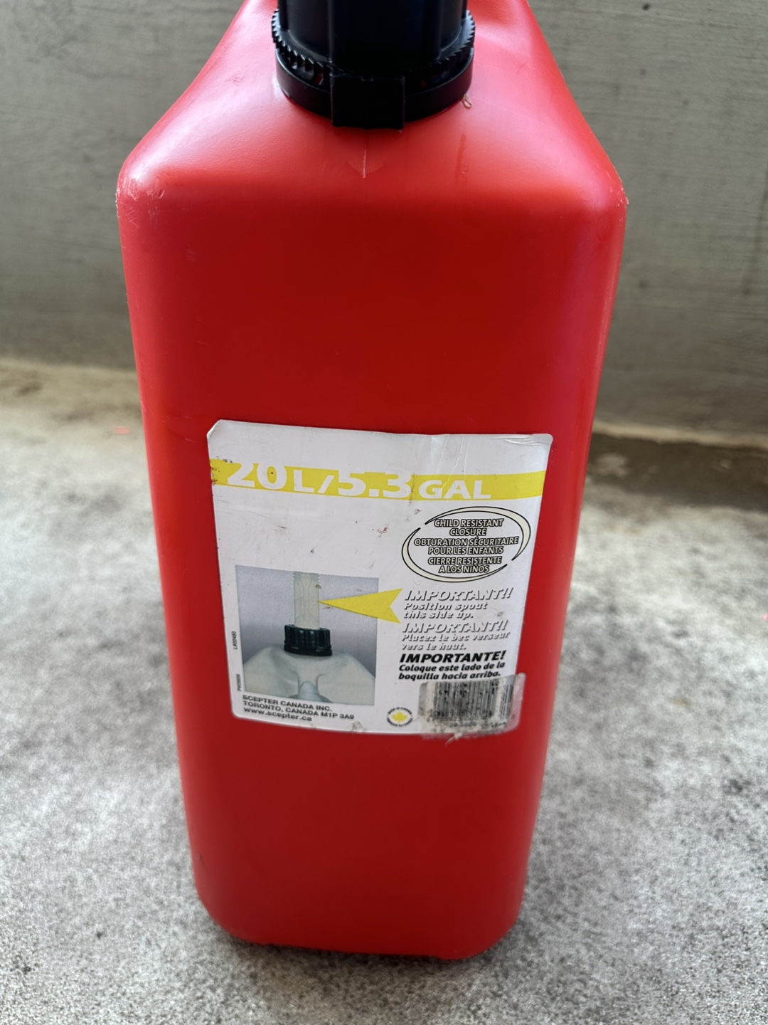 Red Gasoline Can 20L/5.3 Gal - photo 2