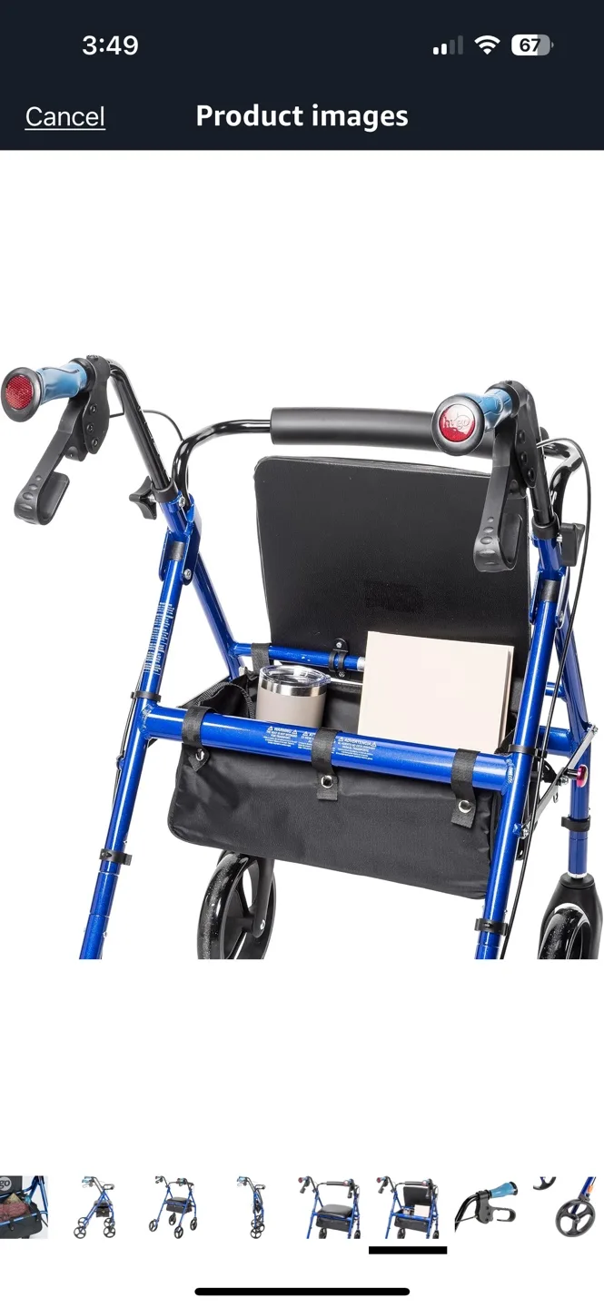 Hugo Elite Dual-Height Rolling Walker 700-959E image indicator(6)