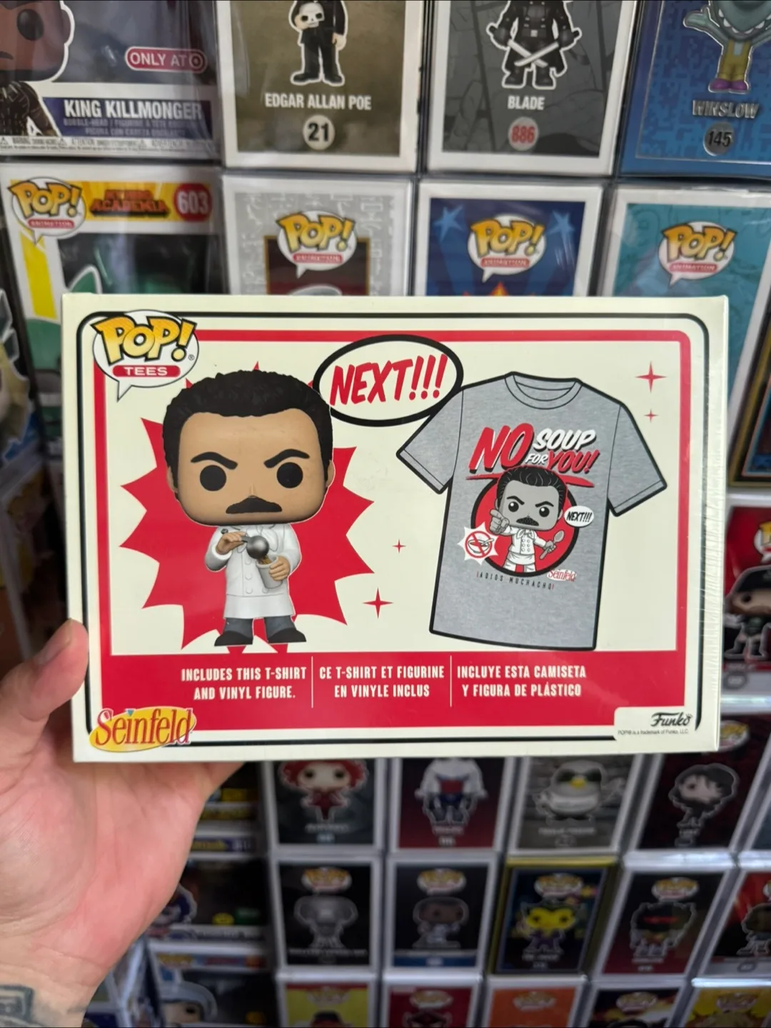 Funko Pop! Seinfeld "No Soup For You!" Tee + Vinyl Figure XL image indicator(2)