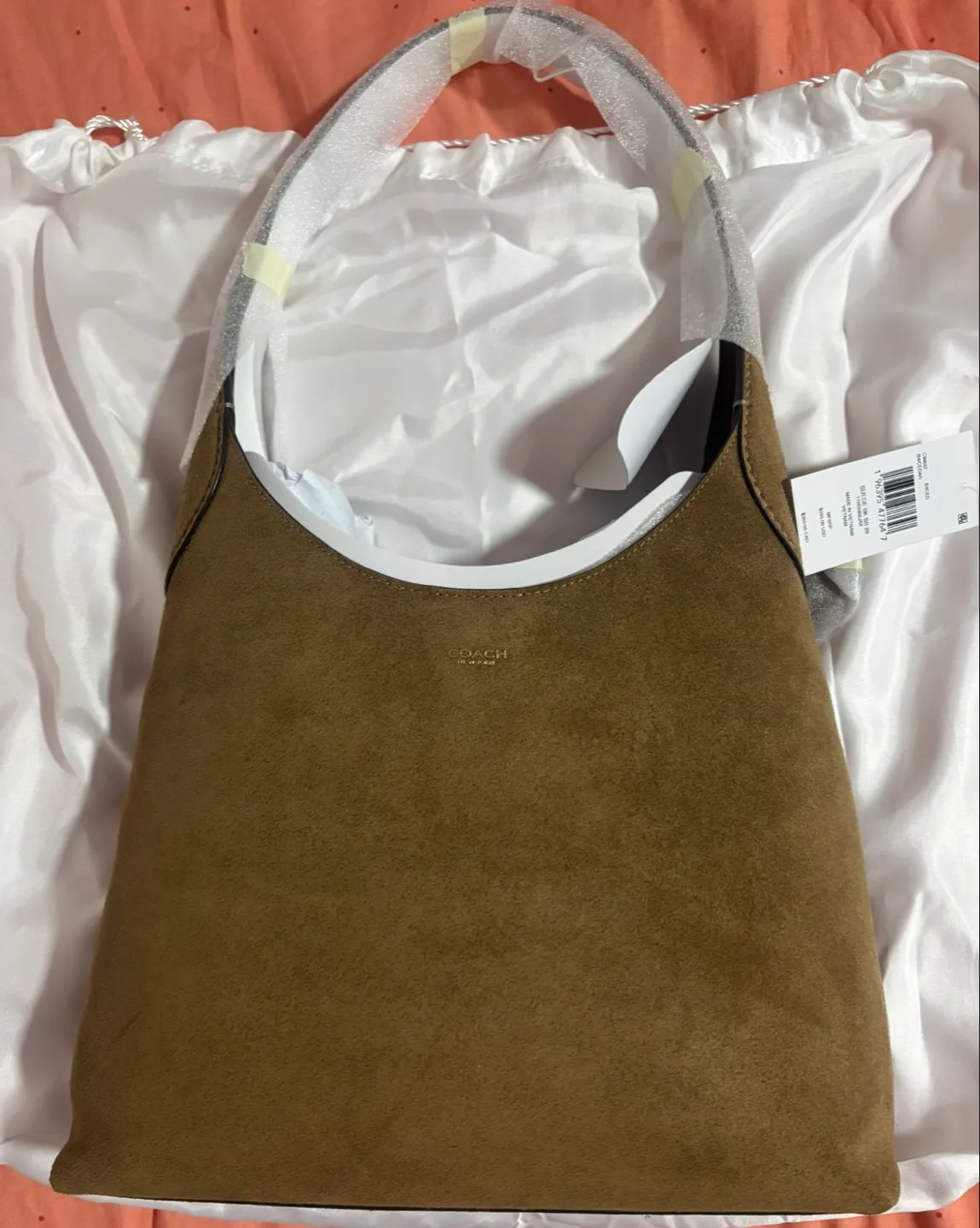 New Coach Suede BK SB 28 Shoulder Bag thumbnail