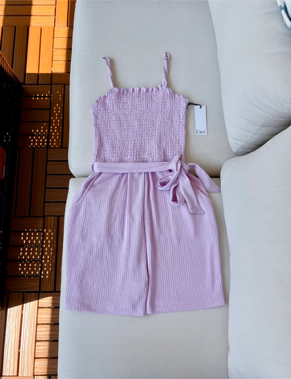 Dex XS Lavender Romper - New with Tags thumbnail