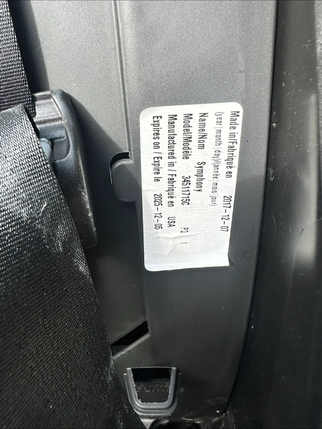 Evenflo Symphony Car Seat image indicator(3)