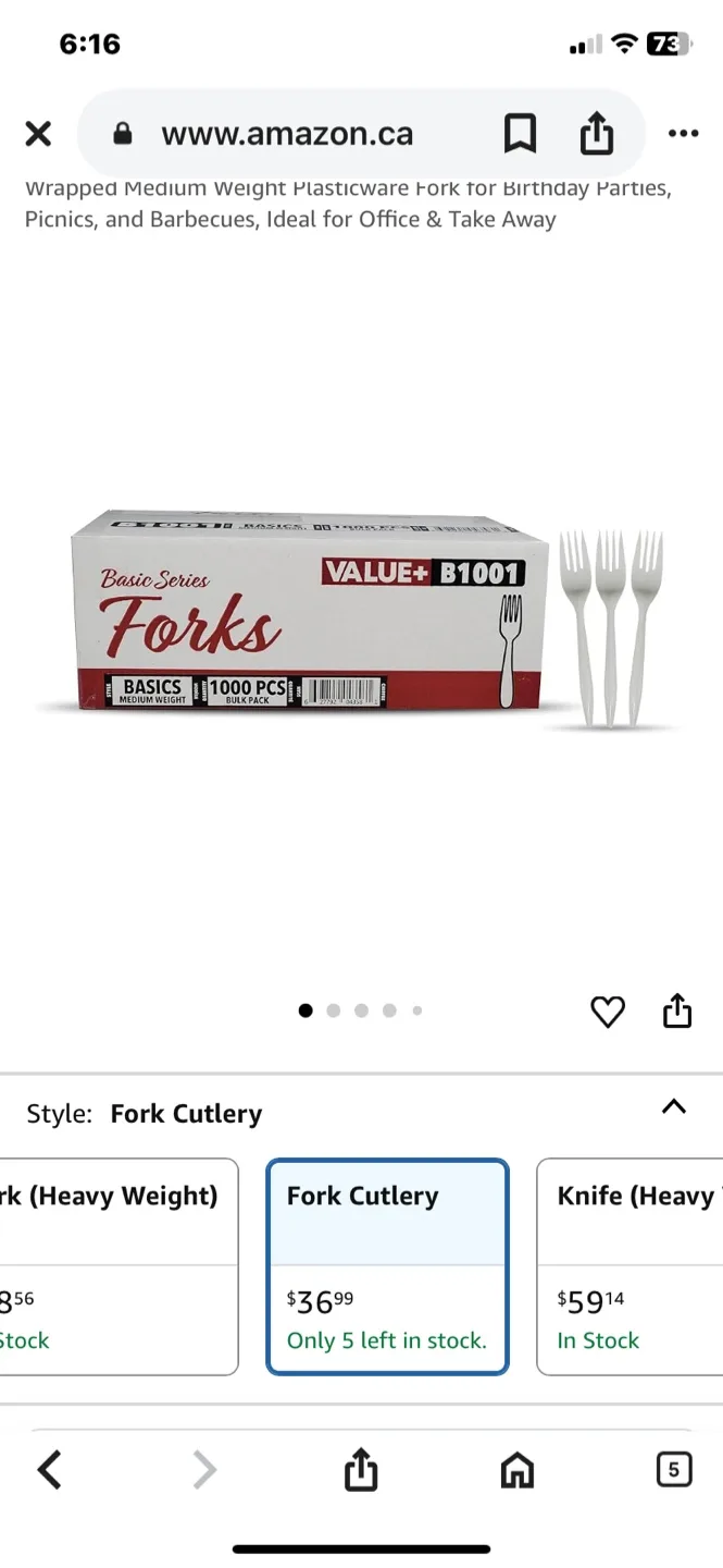 Brand new plastic Forks - 1000 Pcs thumbnail
