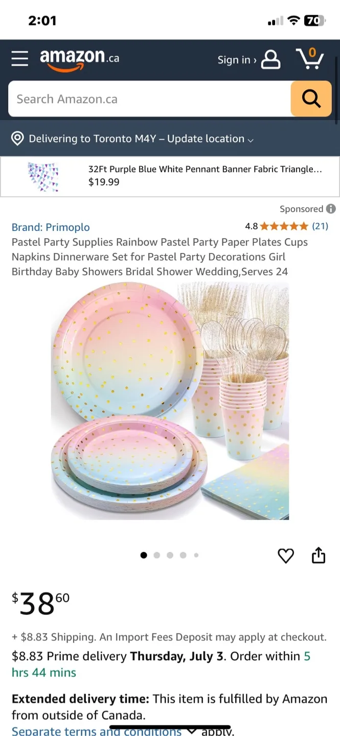 Brand new plastic Party Supplies Set thumbnail