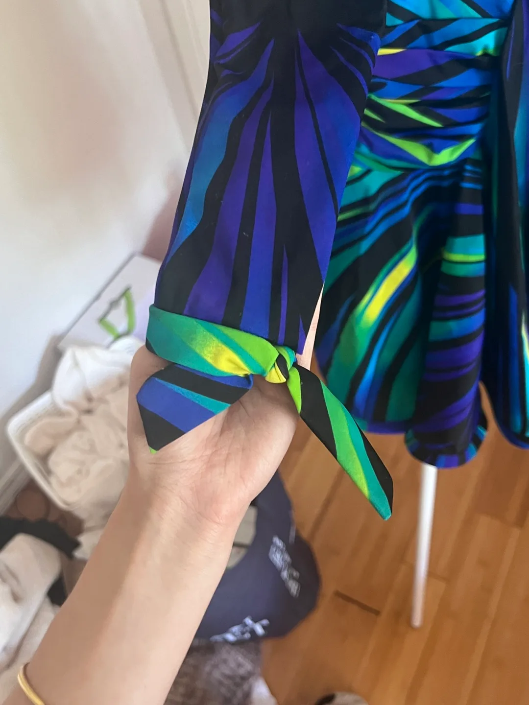 Latin/Ballroom Patterned Long Sleeve Dress image indicator(3)