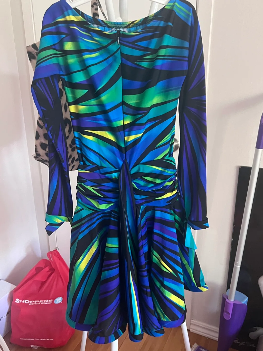 Latin/Ballroom Patterned Long Sleeve Dress image indicator(2)