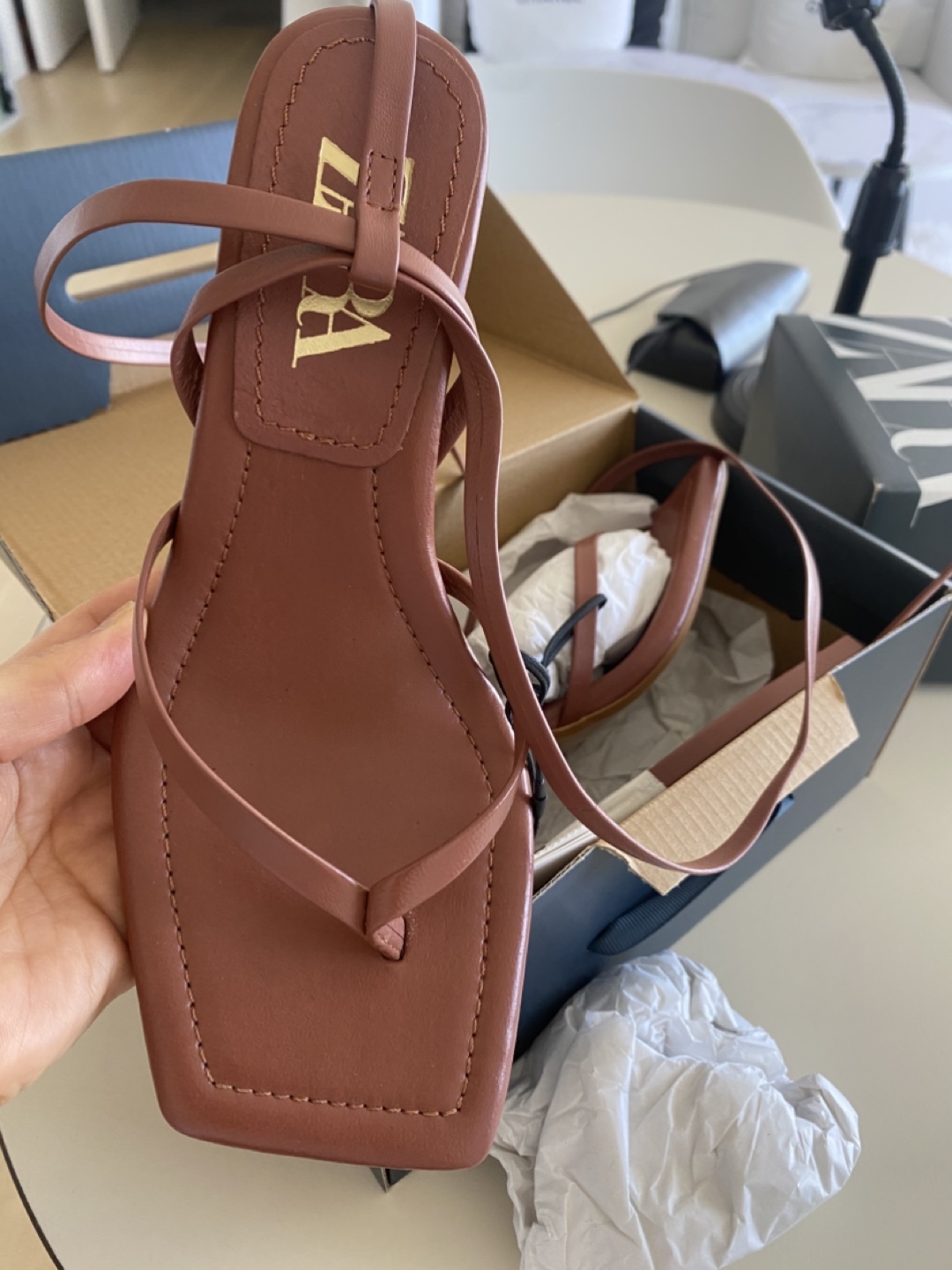 Zara Rosad Osc light brown Sandals - Size 6 - photo 2
