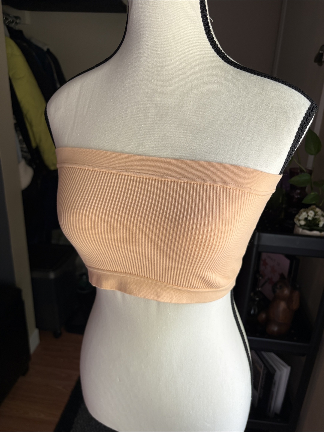 Garage Light Peach Ribbed Top