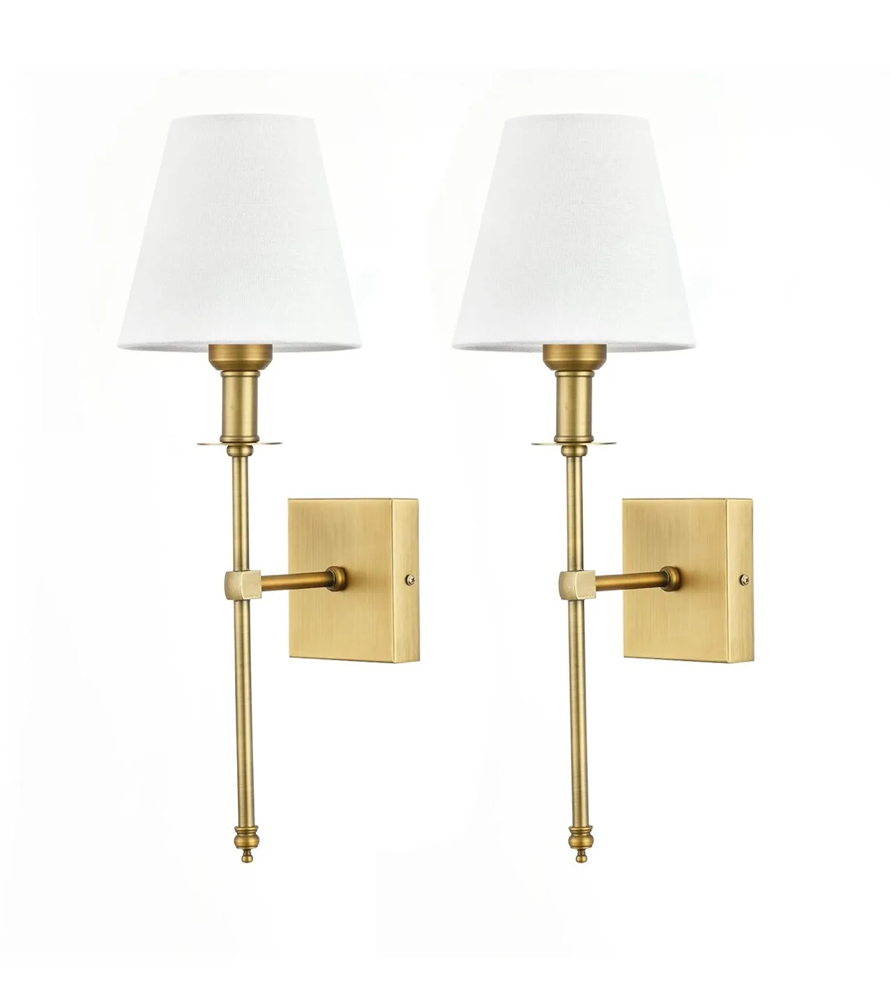 Wall Sconce Set of 2, Gold Finish thumbnail