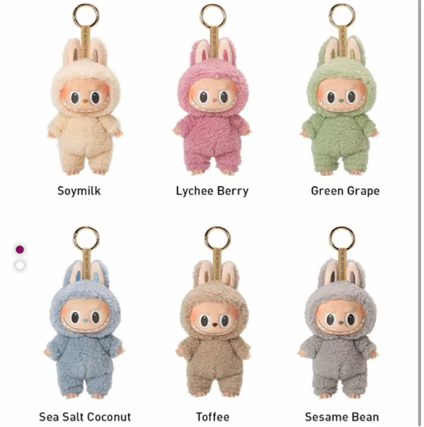 The Monsters Plush Keychains - Assorted Colors thumbnail