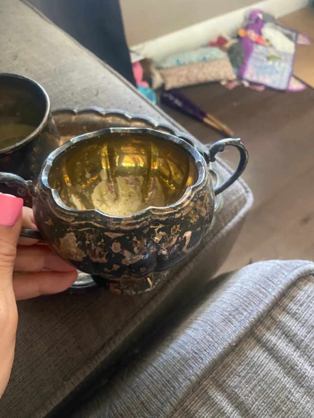 Vintage Silver Plated Tea Set image indicator(8)