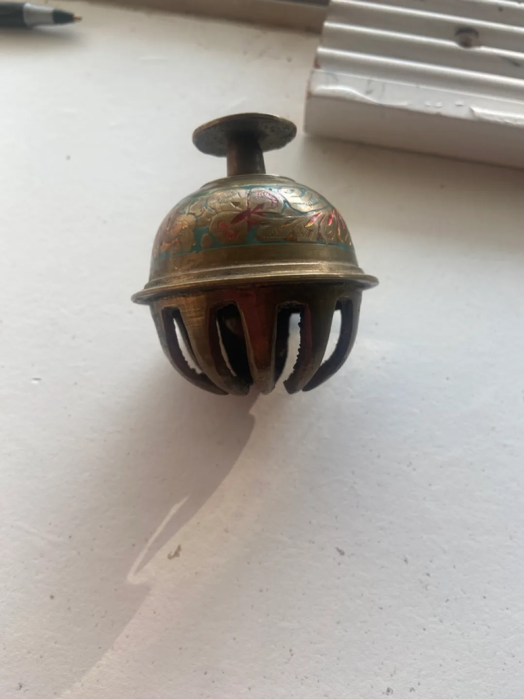 Vintage Brass Dinner Bell image indicator(3)