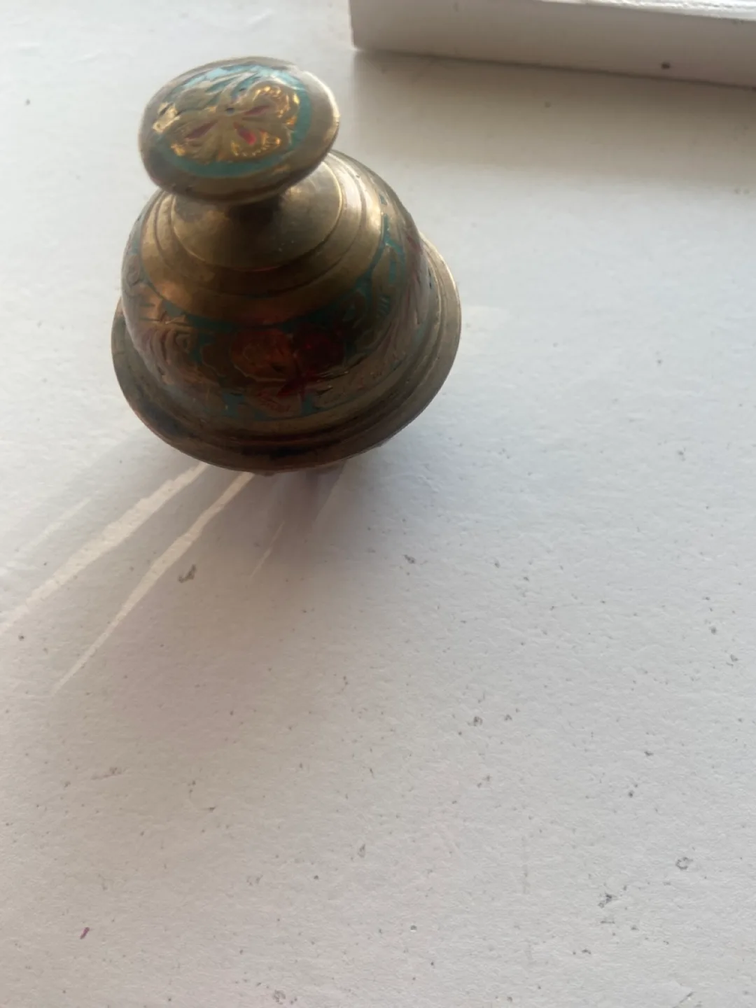 Vintage Brass Dinner Bell thumbnail