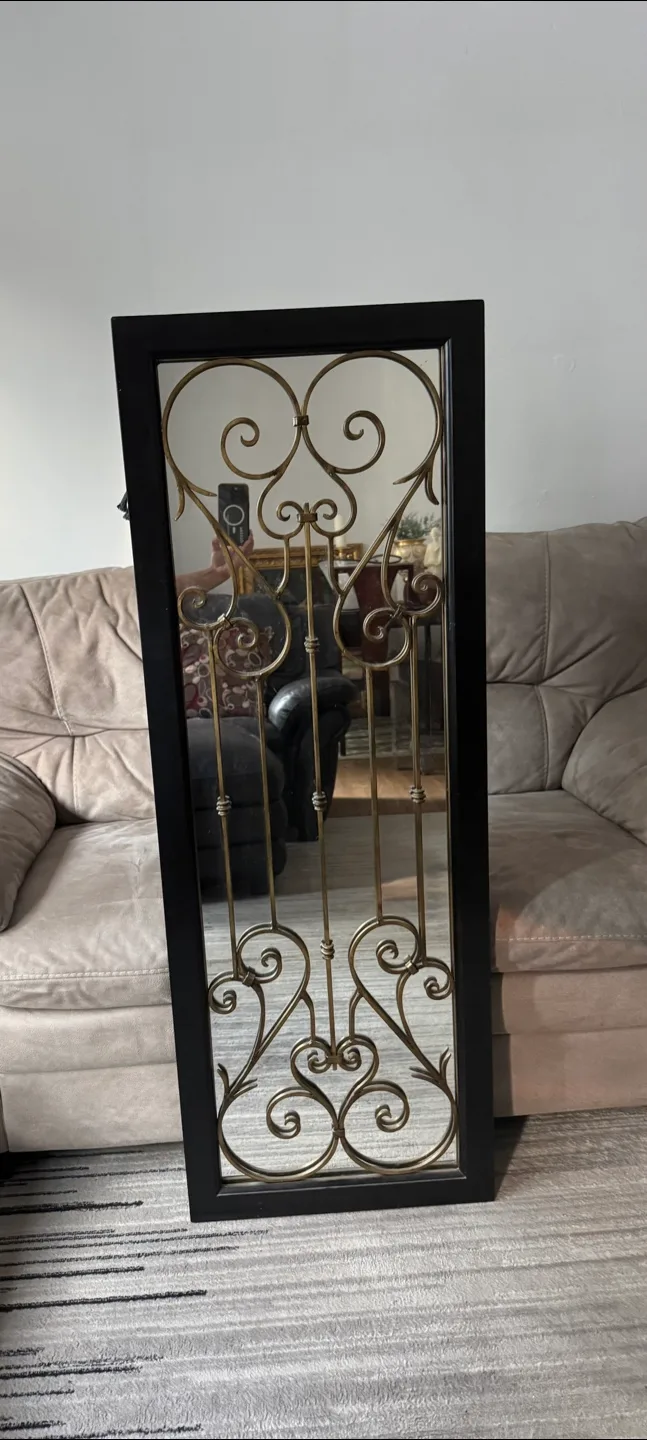 Iron Mirror Gate Panel Large The Bombay Company thumbnail