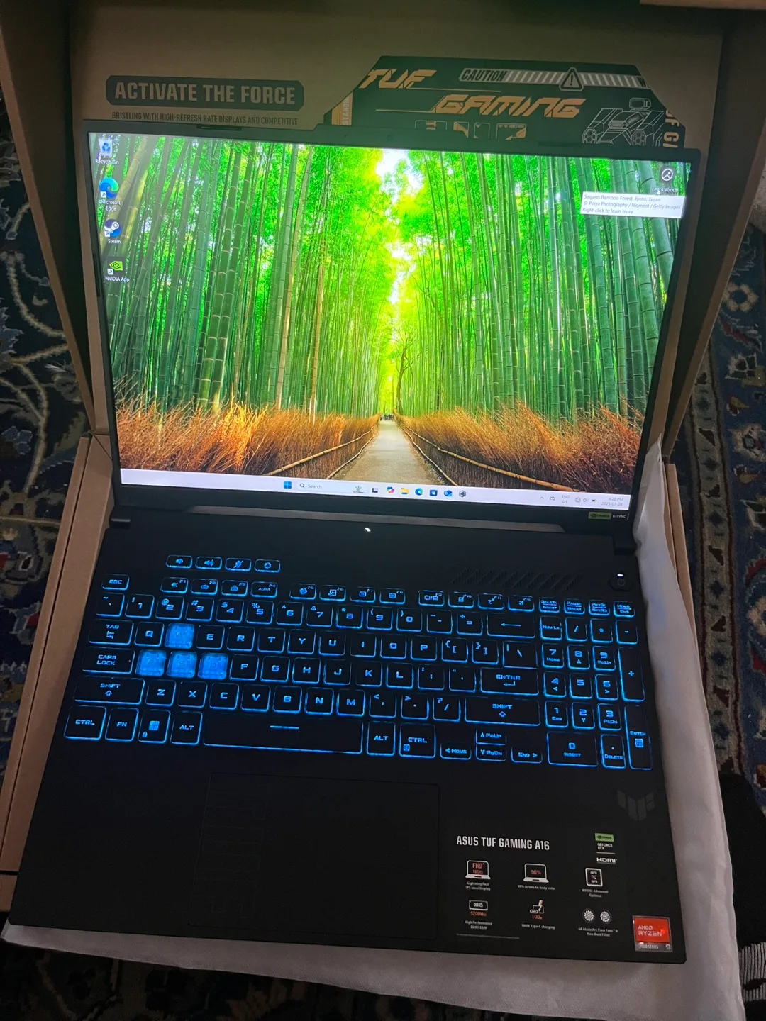 ASUS TUF A16 Gaming Laptop 16" 165Hz Ryzen 7940HX RTX 4060 16GB thumbnail