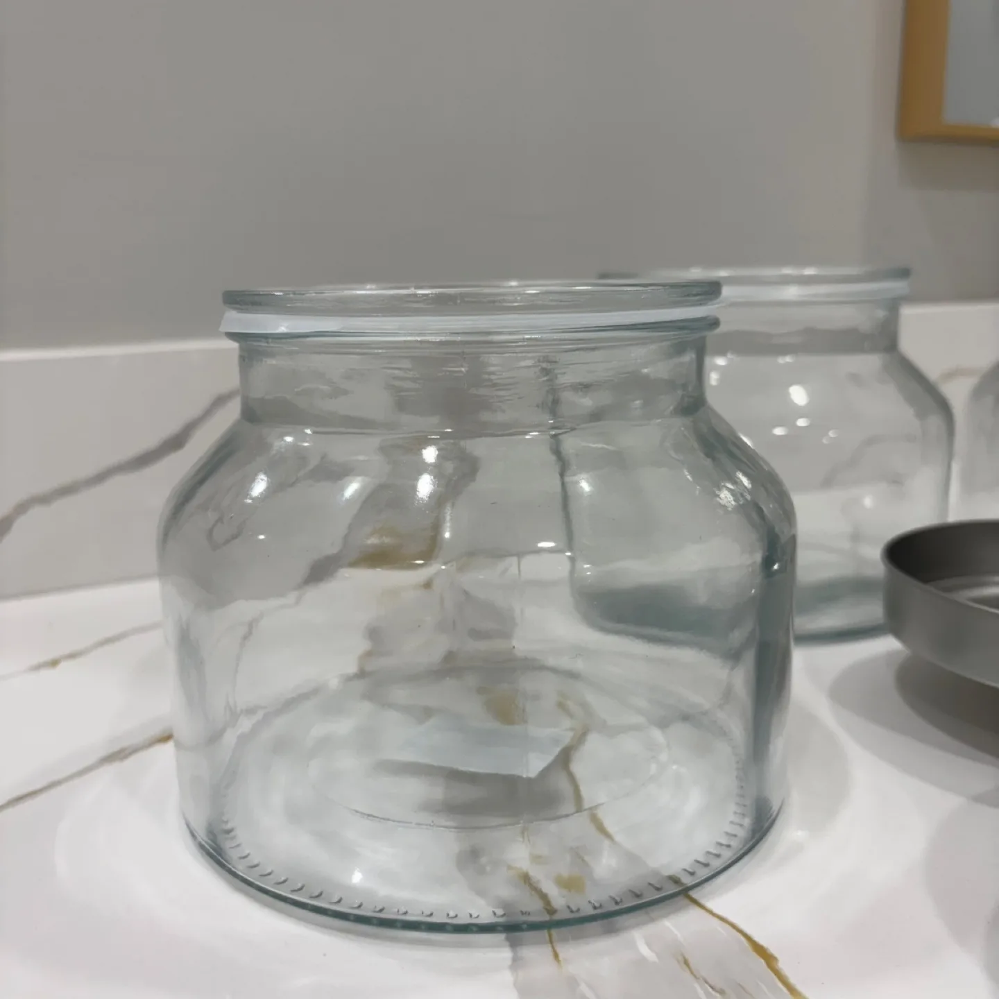 Set of Glass Jars with Silver Lids image indicator(4)