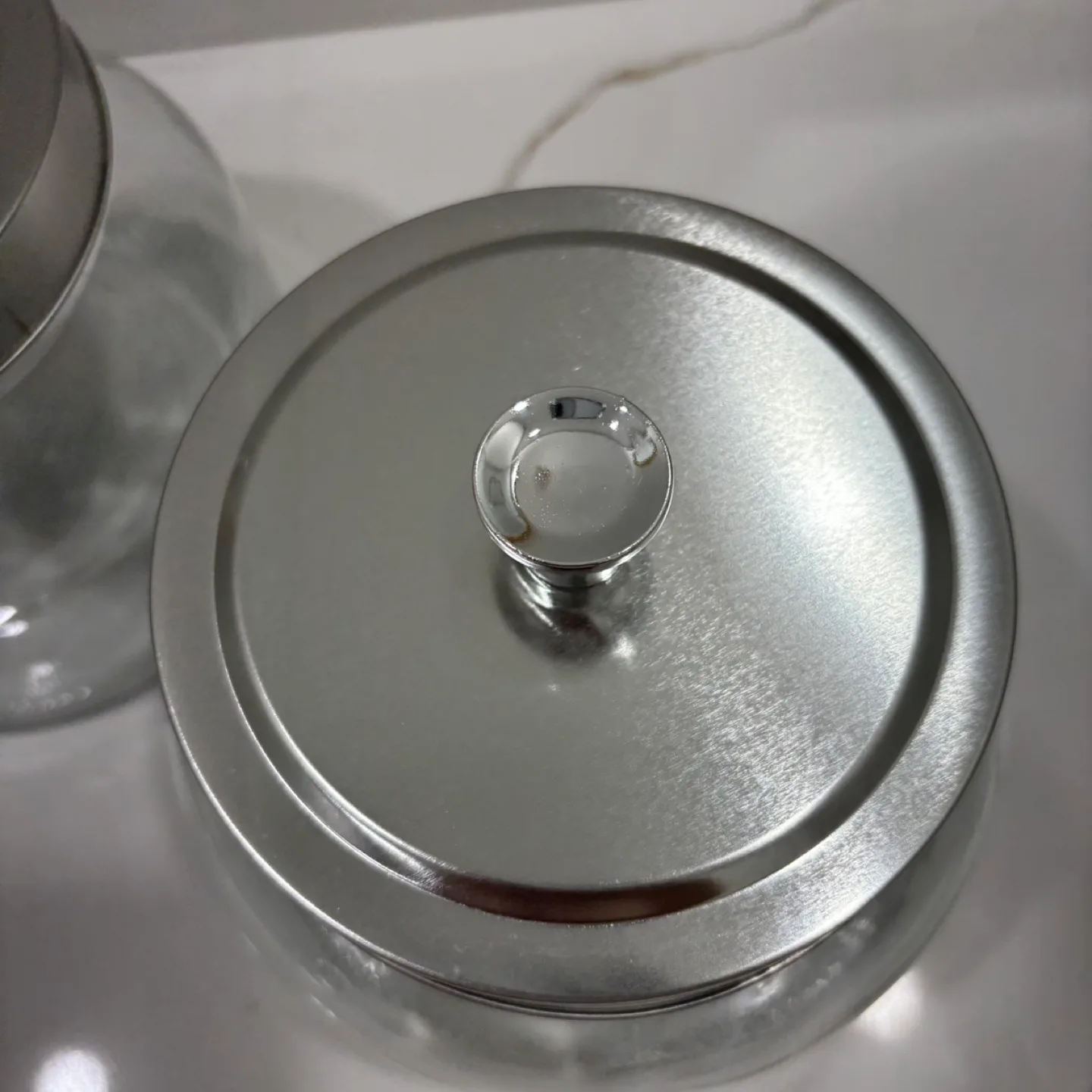 Set of Glass Jars with Silver Lids image indicator(6)