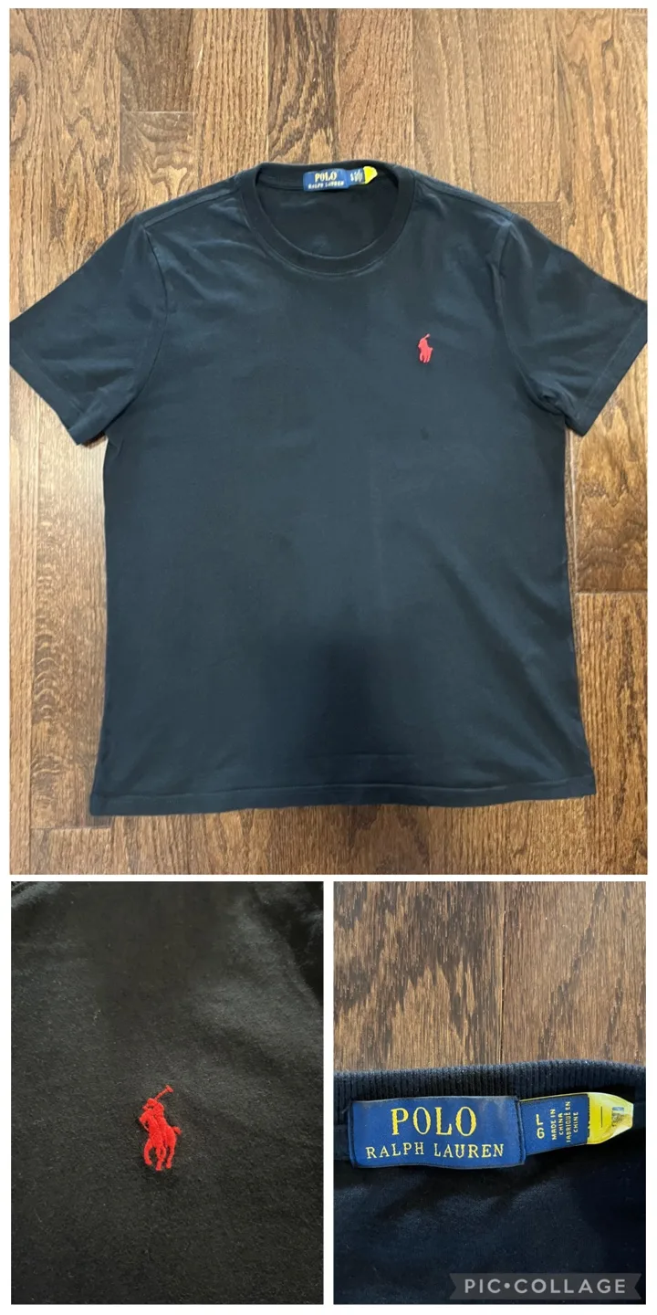 Polo Ralph Lauren Black T-Shirt - Size L thumbnail