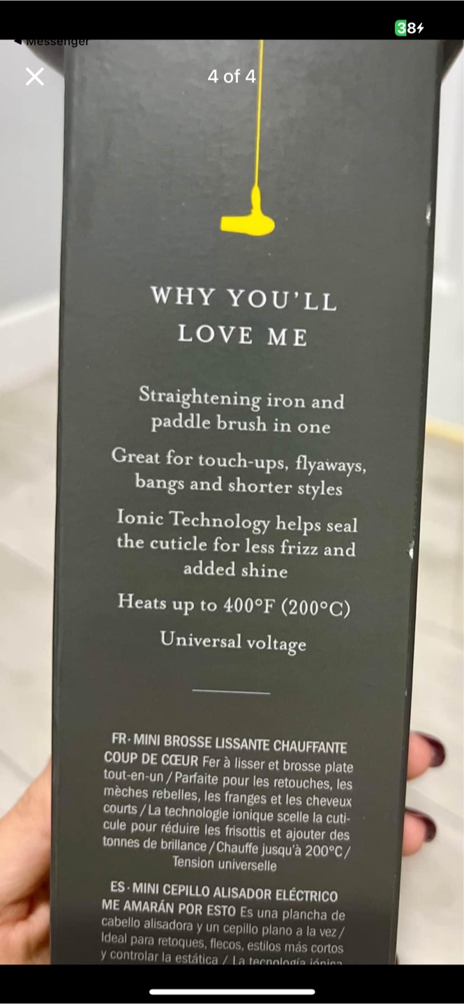 DRYBAR Baby Brush Crush Mini Heated Straightening Brush - photo 4