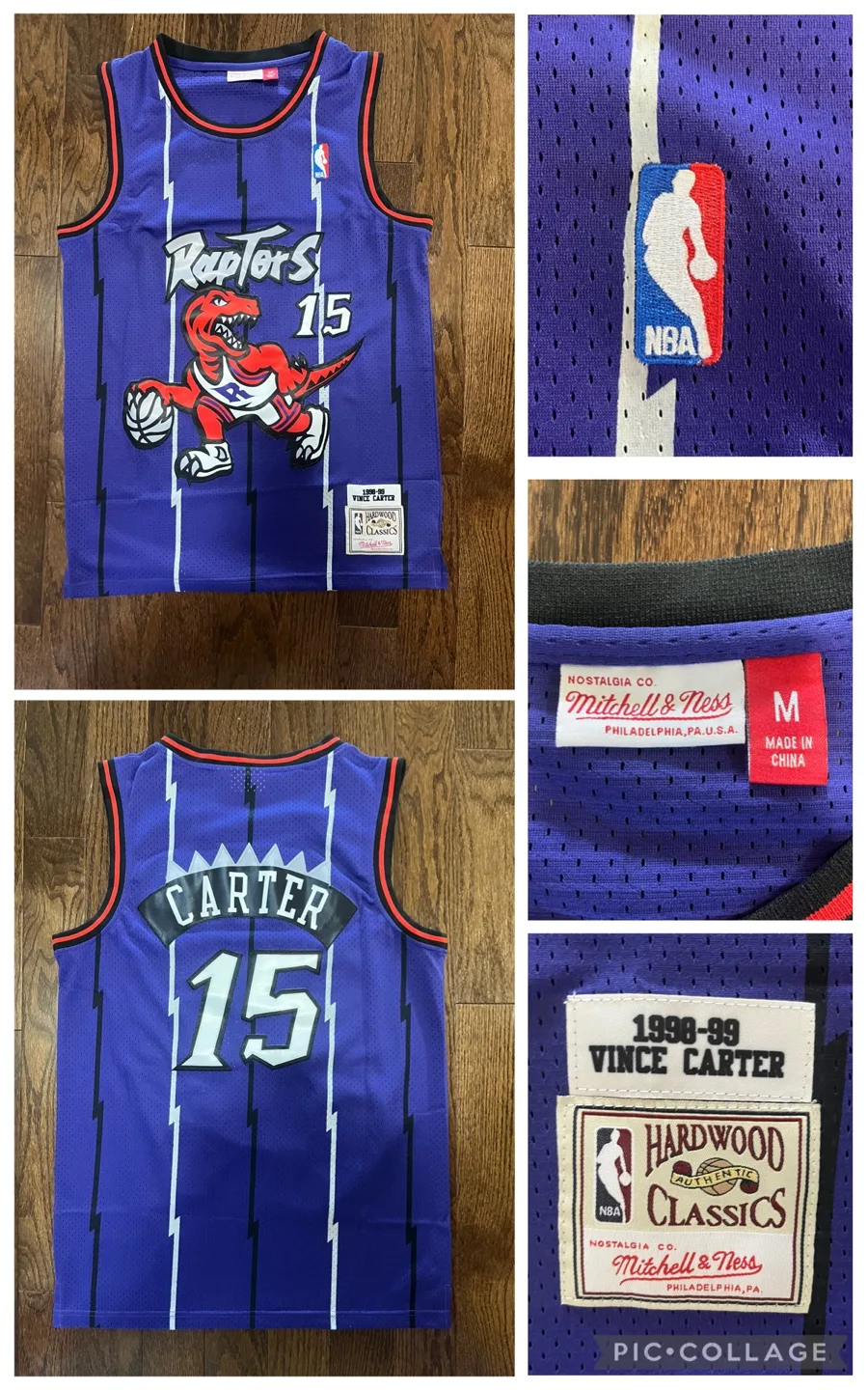 BRAND NEW Toronto Raptors Vince Carter #15 NBA Jersey - Size M thumbnail