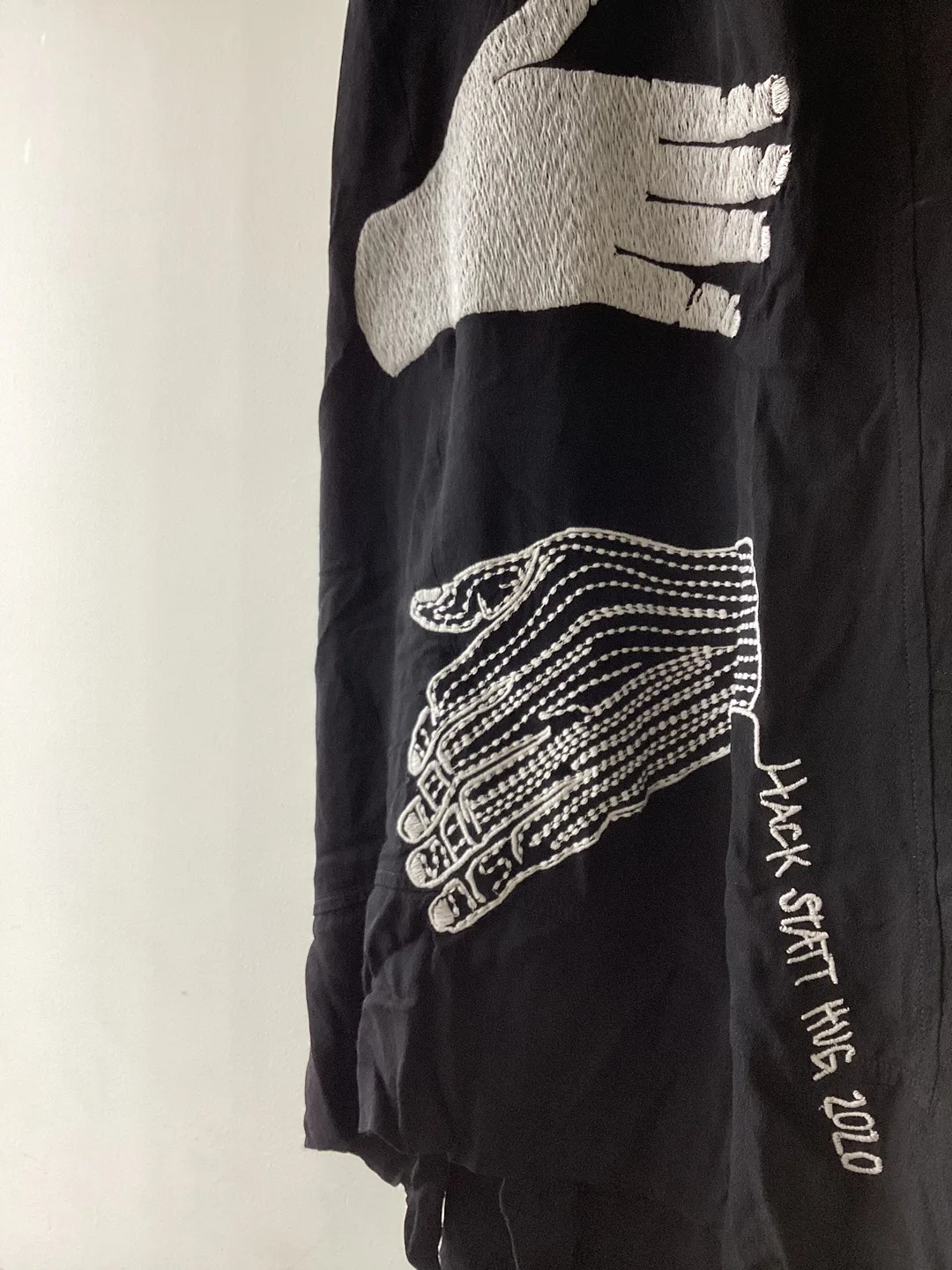 Black Sleeveless Dress with Hand Design thumbnail