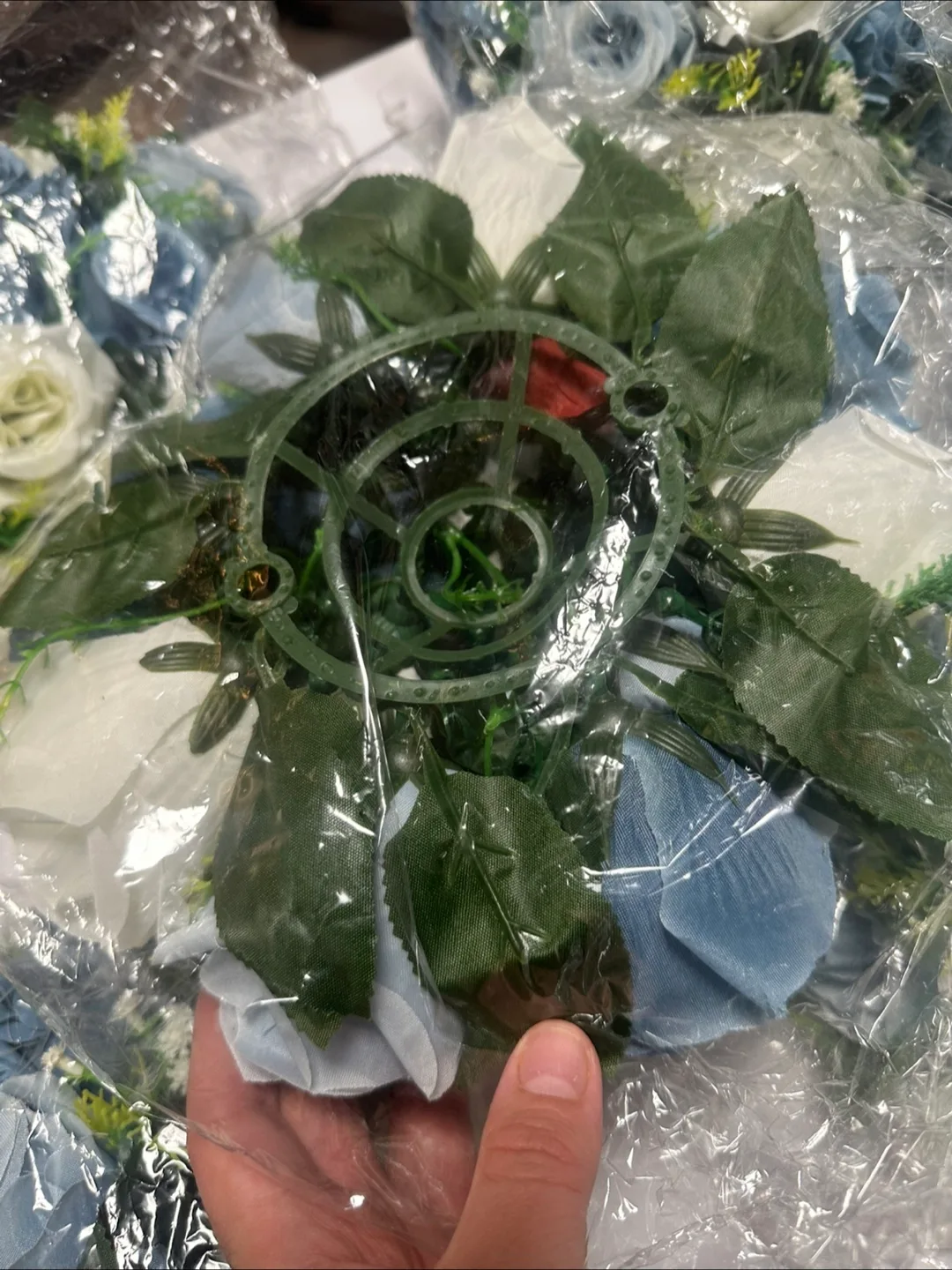 Wedding Table Flower Centerpieces - Blue & White image indicator(5)