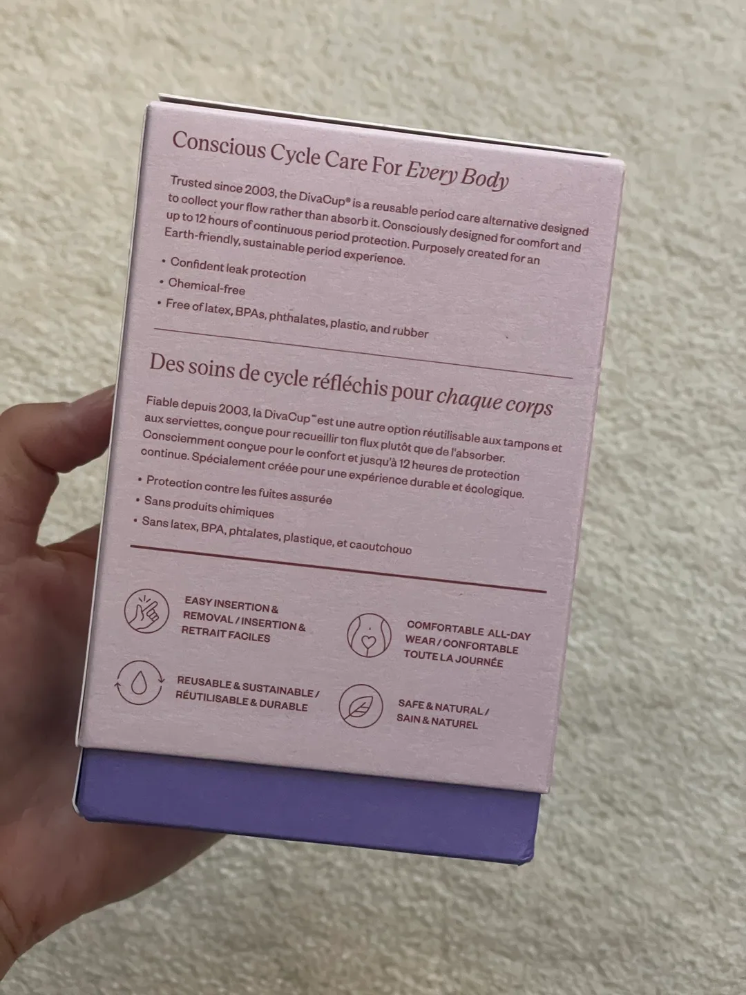 NEW/UNOPENED Diva cup, size 1 image indicator(3)