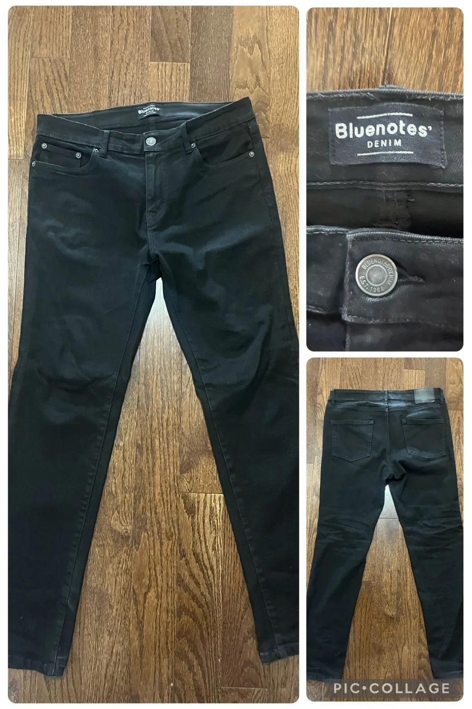 Bluenotes Slim Black Denim Jeans - 32x32 thumbnail