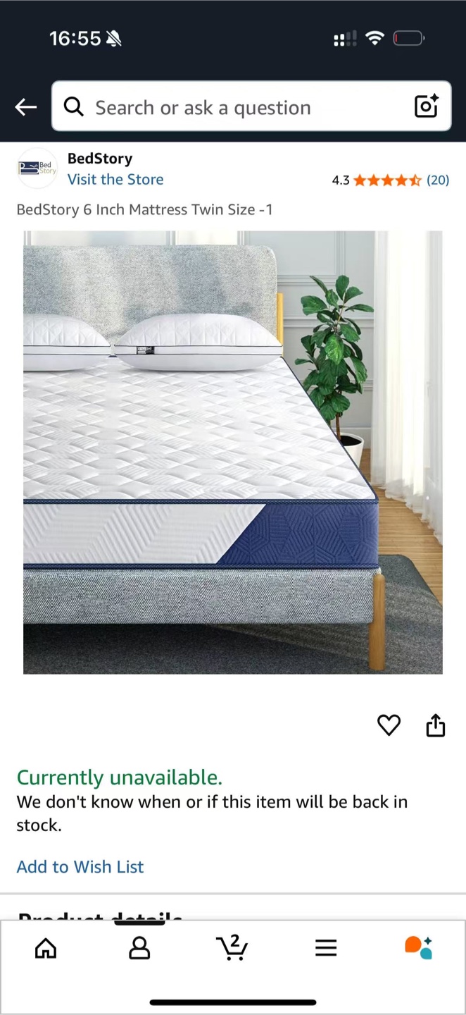 Twin Size Mattress - photo 2