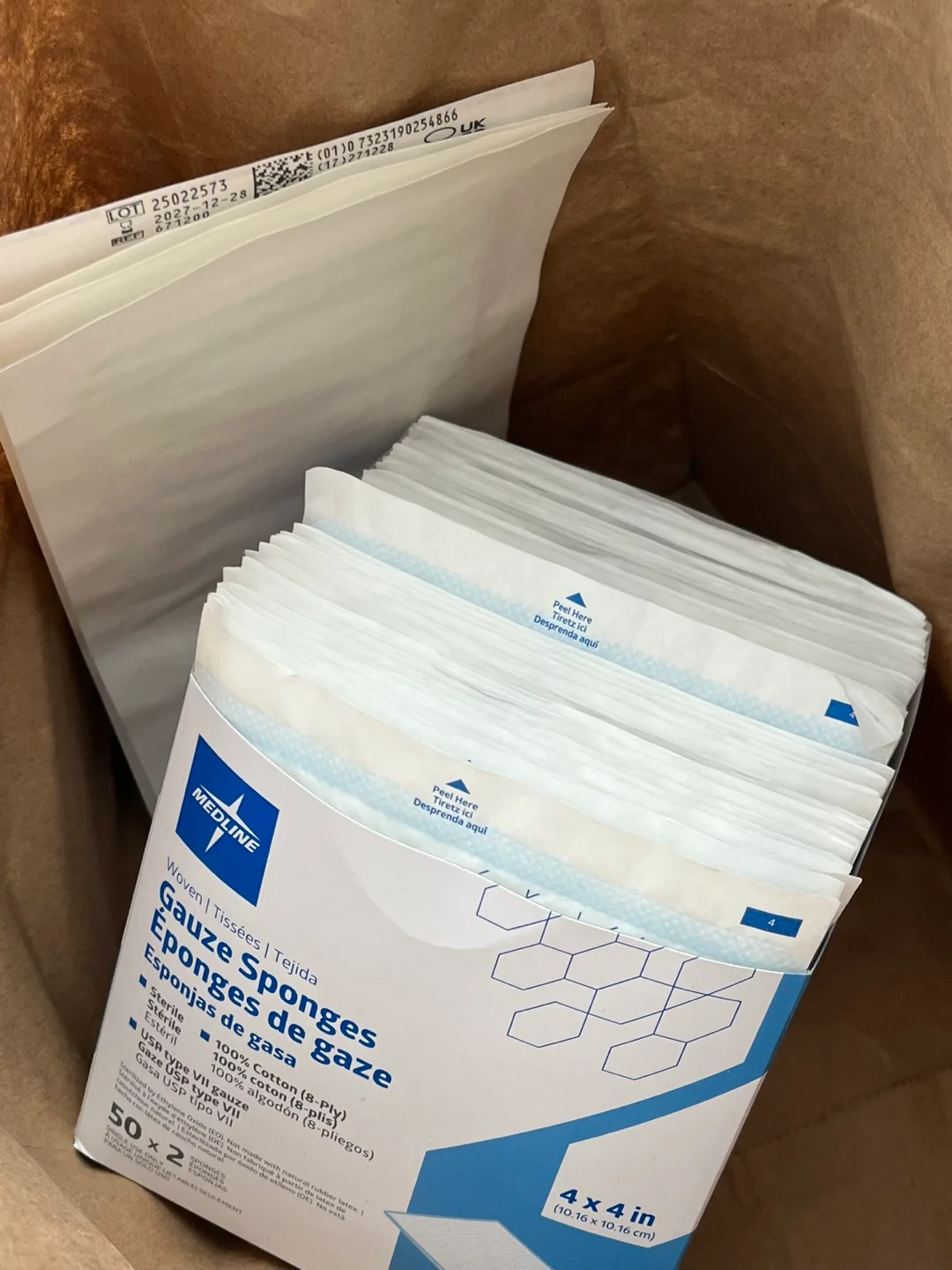 Medline Gauze Sponges 4x4 & 4 Waterproof Bandages thumbnail