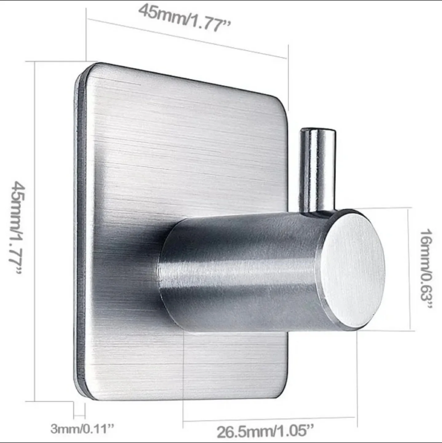 Adhesive Wall Hooks (Set of 4) image indicator(2)