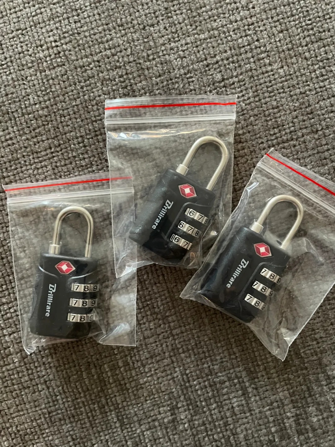 Drillilrare TSA Luggage Locks - Set of 3 thumbnail